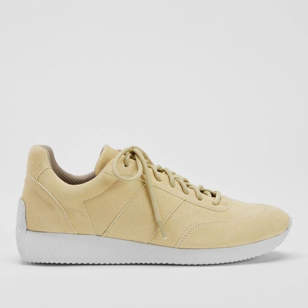 Eileen Fisher Women's Suede Lace-Up Sneakers Beige Size 10 New Comfortable - Picture 6 of 6